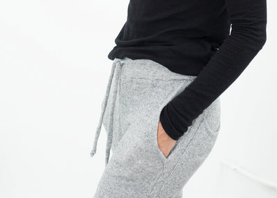 Highsoft Cropped Sweat in Heather Grey