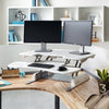 White Standing Desk for Corner Cubicle