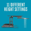 Cube Corner 36 Standing Desk 11 Height Settings