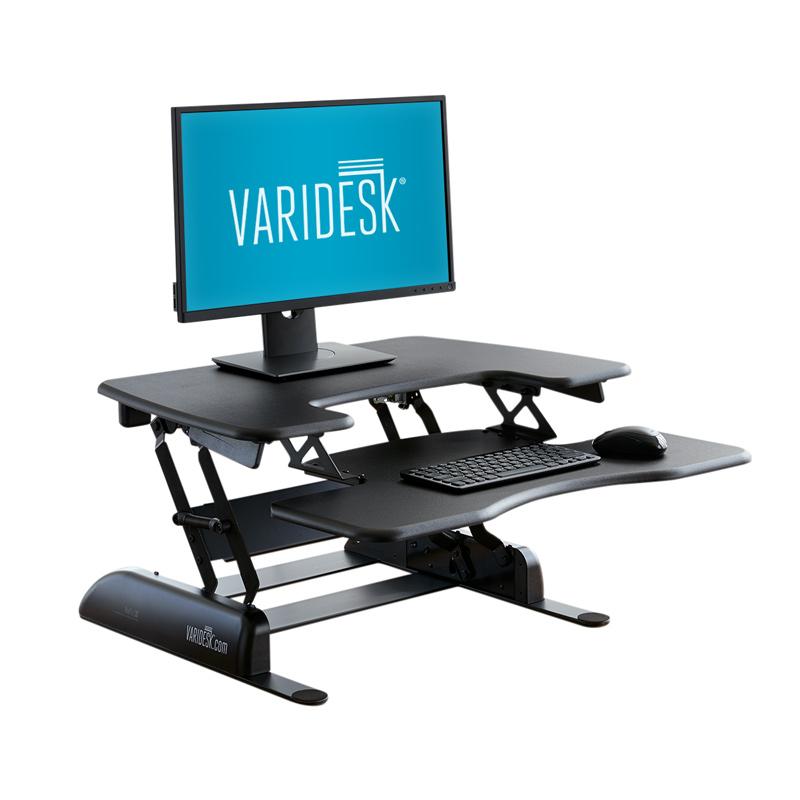 Vari - VariDesk Pro Plus 36 - Desktop Standing Desk Converter - Adjustable  Desk Riser with 11 Height Settings - Sit Stand Desk Dual Monitor Standing