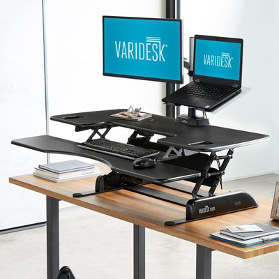 varidesk pro plus 48 with laptop arm