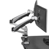 Varidesk Single Monitor Arm for Standing Desk Side View