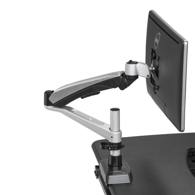 Varidesk Single Monitor Arm for Standing Desk Side View