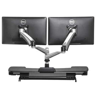 Varidesk Single Monitor Arm for Standing Desk Rear Clamp